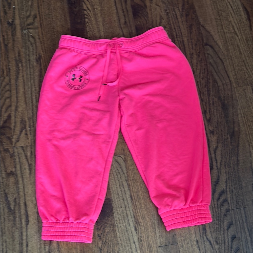 Under Armour cropped Pink Jogger Pants